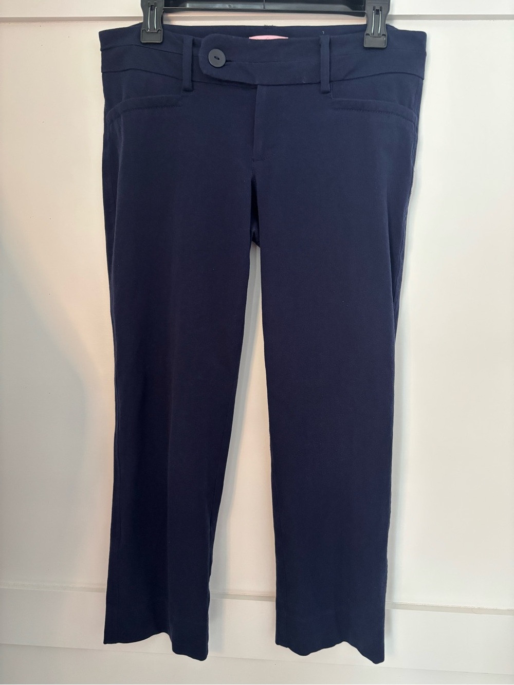 Lilly Pulitzer Navy Straight-Leg Ponte Pants